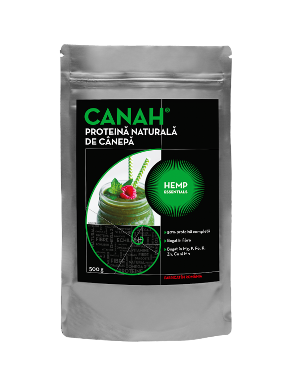 CANAH PROTEINA NATURALA DE CANEPA 500g magazin online