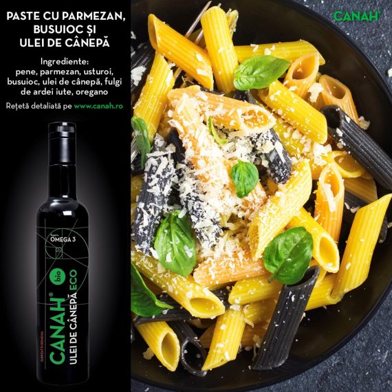 Paste cu parmezan busuioc si ulei de canepa 570x570 1