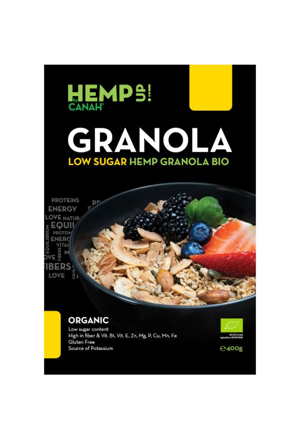 Granola Low Sugar ECO Hemp Up 400 g